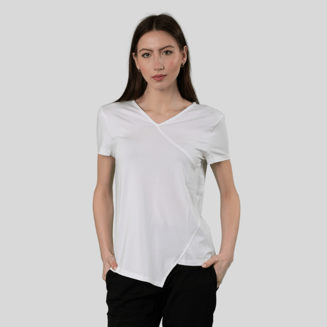 204 J T-shirt Scollo V - Aquam Uniform