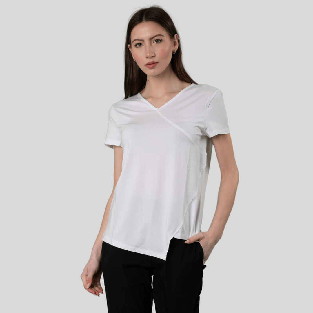 204 J T-shirt Scollo V - Aquam Uniform