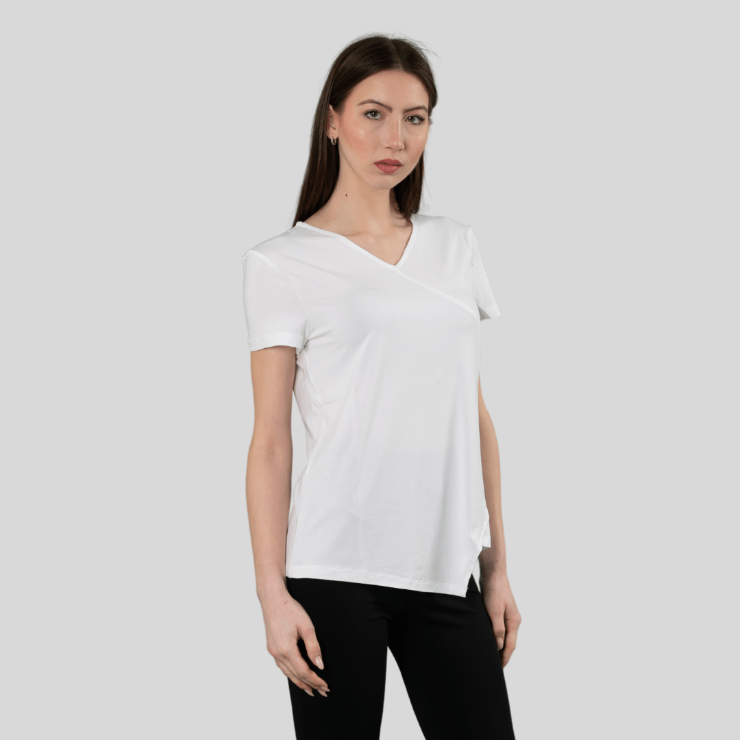 204 J T-shirt Scollo V - Aquam Uniform