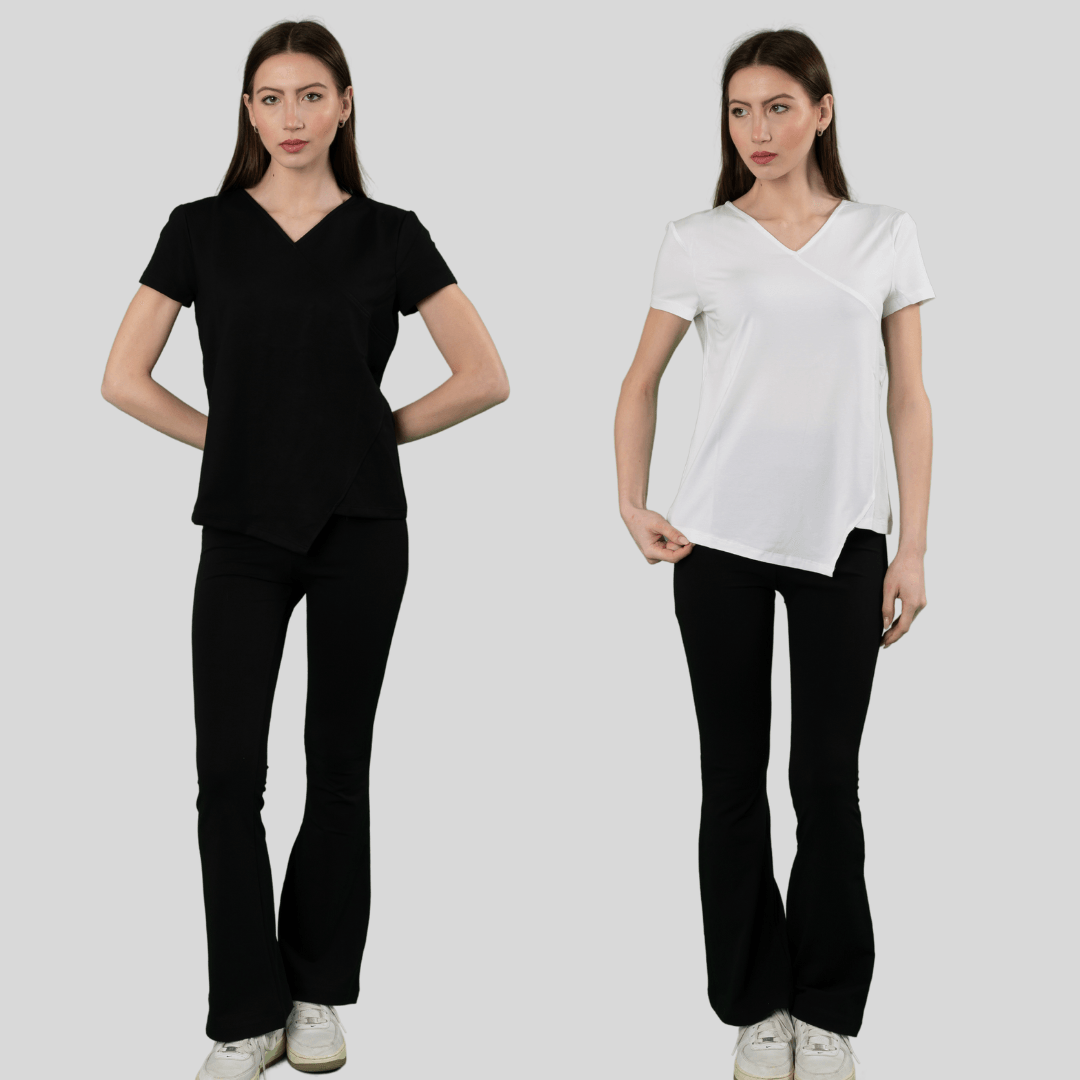 204 J T-shirt Scollo V - Aquam Uniform