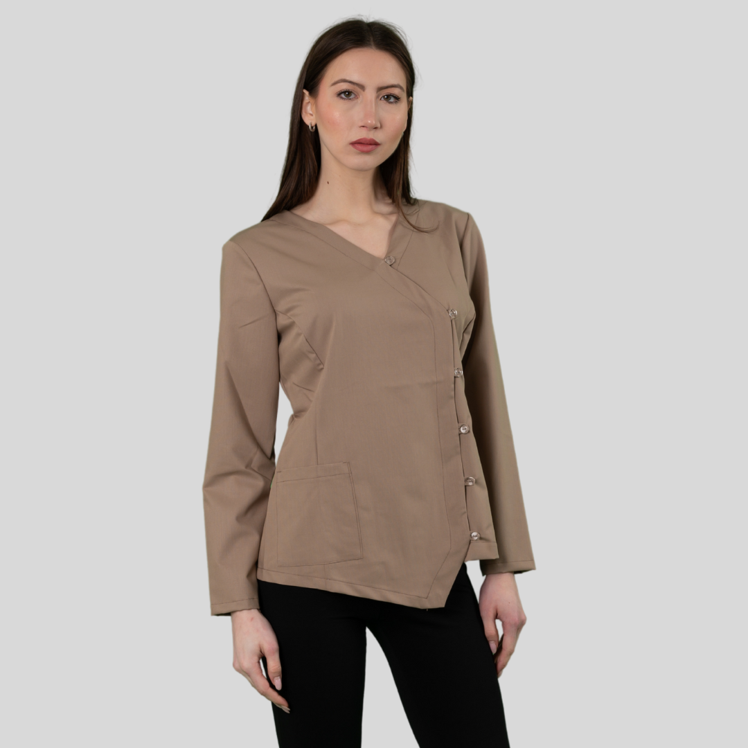215 P Blousa Scollo V - Aquam Uniform