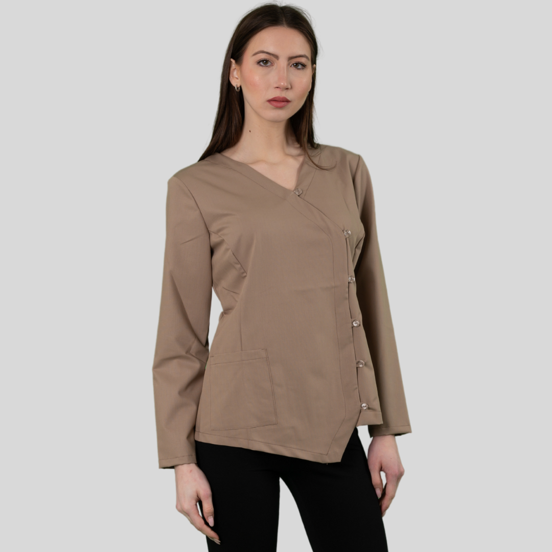 215 P Blousa Scollo V - Aquam Uniform