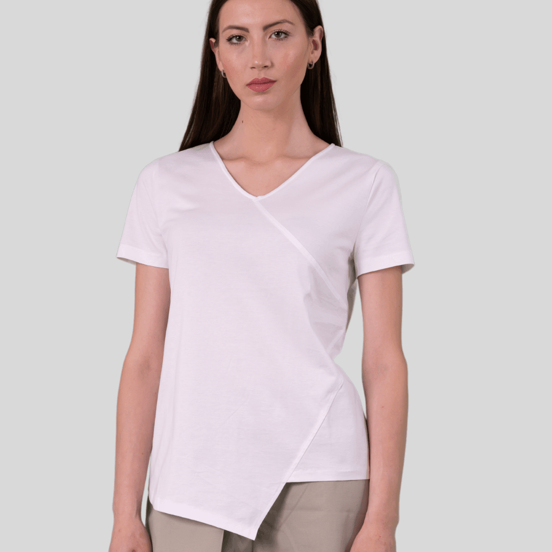 204 J T-shirt Scollo V - Aquam Uniform