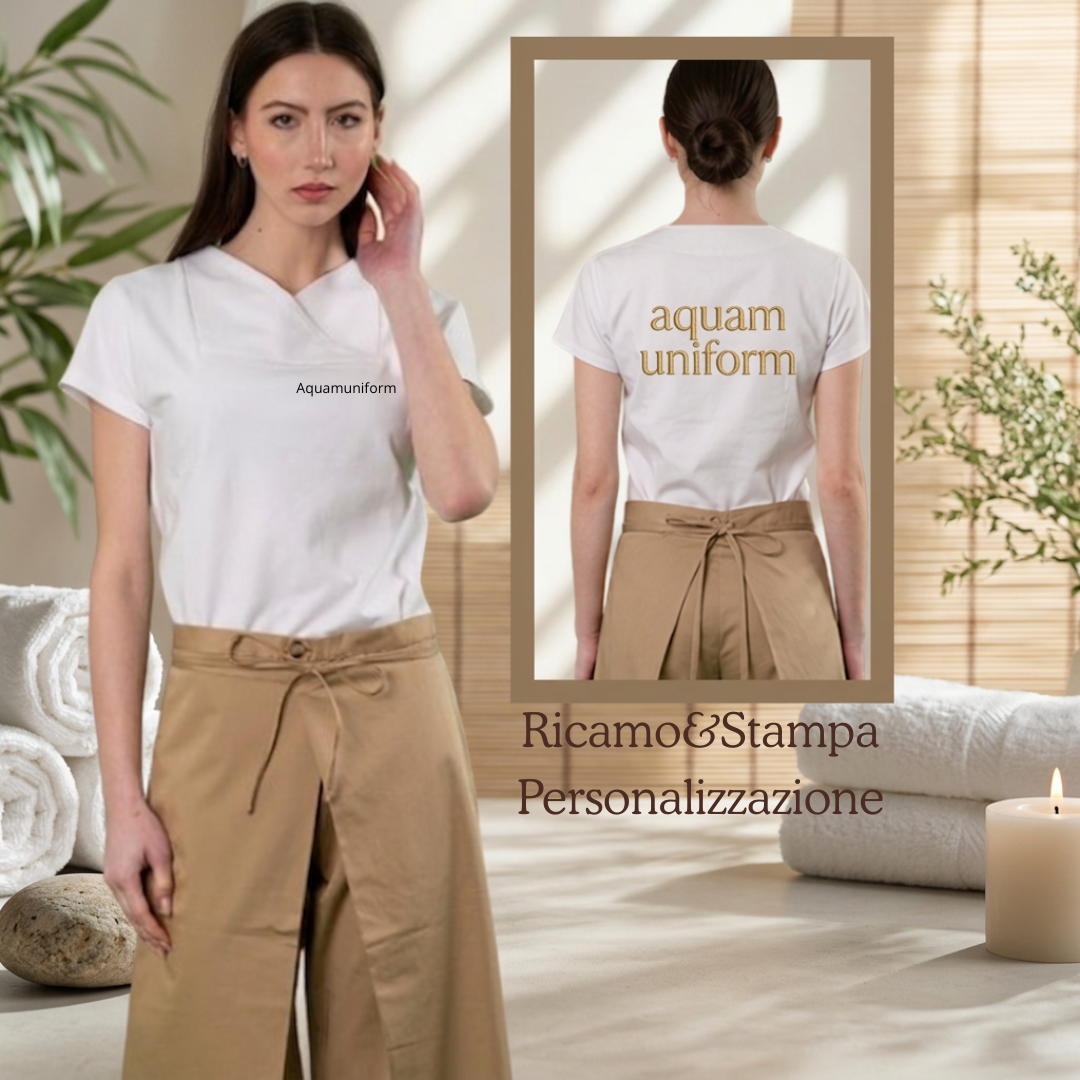 205 J T-shirt V-neck Diamond Pattern