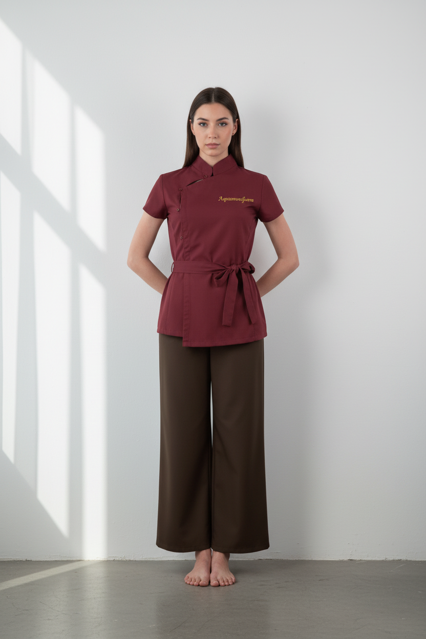 Aquamuniform ricamato oro